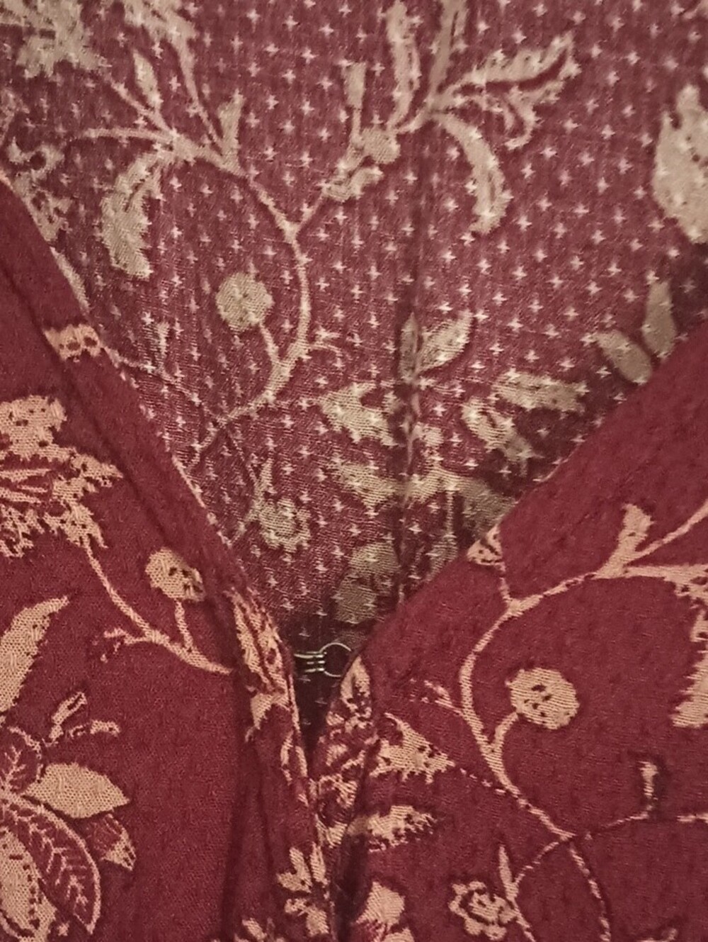 Knox Rose Maroon Floral Long-Sleeve Midi Dress - Picture 4 of 9